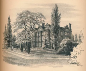 Buitenkant van Kew Palace, 1902
