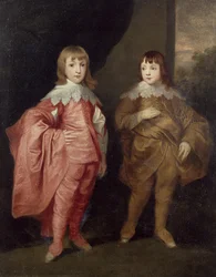 George Villiers, Hertog van Buckingham en Zijn Broer, Lord Francis Villiers, 1636, naar Van Dyck