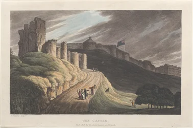 Het Kasteel, uit Poetical Sketches of Scarborough, 1813