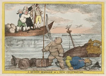 Een duikmachine op een nieuwe grondwet, uitgegeven 1806