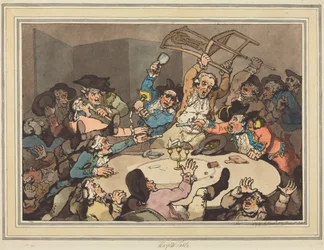 Een kick-up aan een Hazard-tafel
