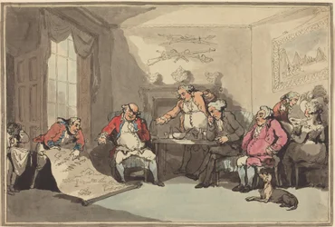 Een militiebijeenkomst