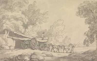 Een houten wagen