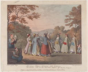 Zoveel figuren, dansen stelt voor, als golven rollen op de zee, wanneer storm..., 31 juli 1804