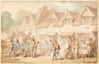 Koets wisselt paarden