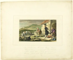 Doctor Syntax Mediterend op de Grafstenen, uit De Tour van Doctor Syntax