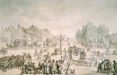 Elephant and Castle, Southwark, Londen, ca. 1805-ca. 1820