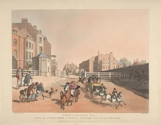 Ingang van Oxford Street of Tyburn Turnpike (nr. 4)