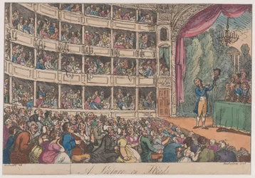 Frontispice, uit A Lecture on Heads door George Alexander Stevens, april 1808