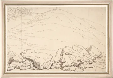 Heuvelachtig landschap met rotsen