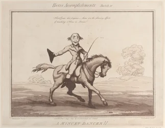 Paardenprestaties, schets 10: Een menuetdanser!!, 1 augustus 1799