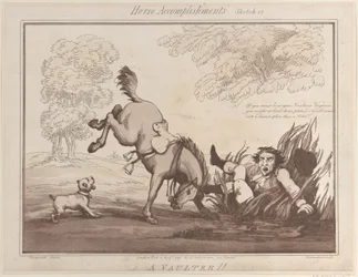 Paardprestaties, schets 12: Een voltigeur!!, 1 augustus 1799