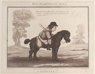 Paardenvaardigheden, Schets 9: Een Treuzelaar, 1 augustus 1799