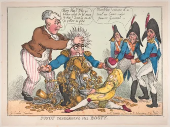 Junot die zijn Buit Uitbraakt, 17 oktober 1808
