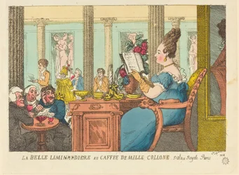 La Belle Limonaudiere au Cafe des Mille Colonnes, Palais Royal, Parijs