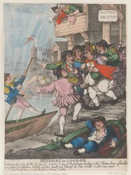 De ellende van Londen: Zodra je een van de bruggen van Londen of een van de doorgangen naar de Theems betreedt, word je bestormd door een groep schippers die hun handen omhoog steken en luidkeels roepen: „Roeren! Roeren! Roeren! Roeren!”