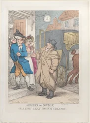 Ellende van Londen, of een Chagrijnige Onbeschofte Hackney Koetsier, 4 juni 1814