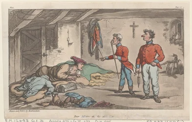 Arme Johnny op de Ziekenlijst, uit The Military Adventures of Johnny Newcome, 1815