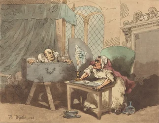 Opstanding, of De geschrokken verpleegster, 1784