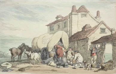 Richardsons Show: Een vliegende wagen, 1816