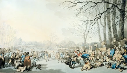 Schaatsers op de Serpentine