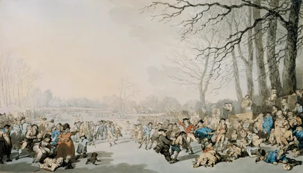 Schaatsers op de Serpentine