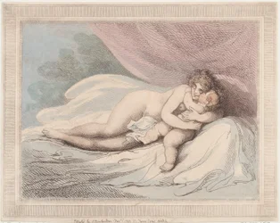Slapende Venus die een kind knuffelt, 1 januari 1799
