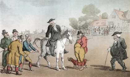 De dominee verkoopt zijn paard, illustratie uit 