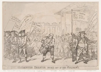 De Deserteur van Westminster Uit het Regiment Gedrumd, 18 mei 1784