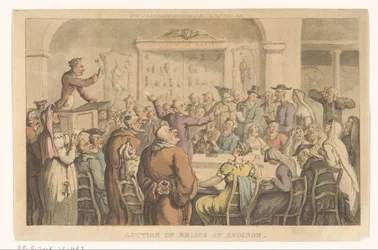 Veiling van relieken te Avignon