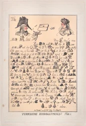 Yorkshire hiërogliefen, plaat 1, 8 maart 1809