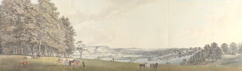 Een Uitzicht op Boxhill vanuit Norbury Park, Surrey