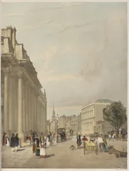 Londen Zoals Het Is: Raad van Handel, Whitehall, vanaf Downing Street