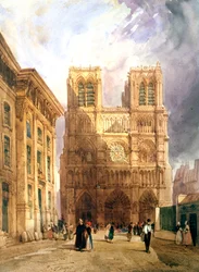 De kathedraal van Notre Dame, 1836