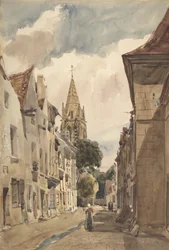 Uitzicht op Issy Een Straat in Issy-les-Moulineaux, Seine