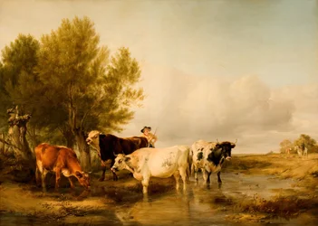 Vee in een stroom, 1841