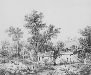 Boerderijlandschap (uit het plakboek van McGuire)
