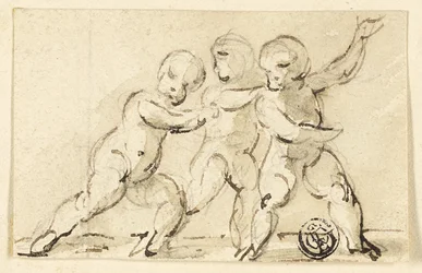 Drie Putti aan het Spelen