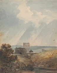 Landschap met Kasteel, Heuvels en Bergen