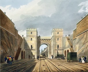 Moorse boog, gezien vanuit de tunnel, plaat 10 uit 