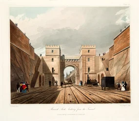 Moorse boog, gezien vanuit de tunnel, 1831