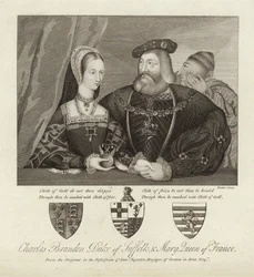 Charles Brandon Hertog van Suffolk en Mary Koningin van Frankrijk