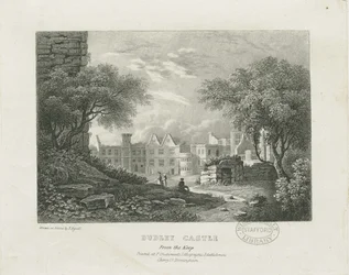 Dudley Kasteel - De Donjon: lithografie, nd [19e eeuw]