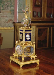 Muzikale automaat, necessaire en horloge, door Thomas Weekes, ca. 1800