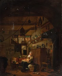 Interieur van een Nederlandse Boerderij