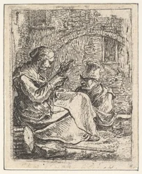 Vrouw aan het Spinnewiel