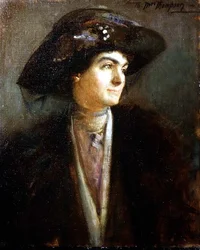 Borstbeeldportret van Mabel Persis