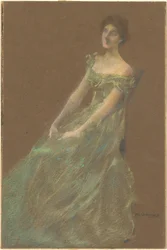 De groene jurk