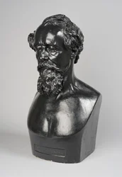 Kopie van een buste van Charles Dickens