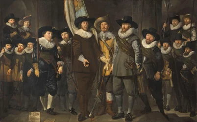 Officieren en andere schutters van het IIIe district van Amsterdam, onder bevel van kapitein Allaert Cloeck en luitenant Lucas Jacobsz Rotgans